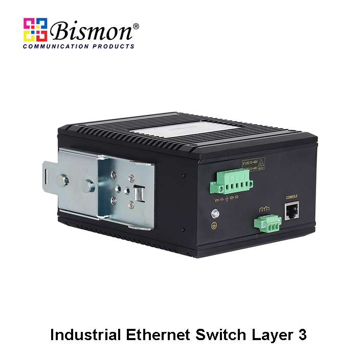 8*10/100/1000Base-T(X) RJ45, 4*10GBase-R SFP+, 8*1000Base-X SFP Managed L3 Industrial switch